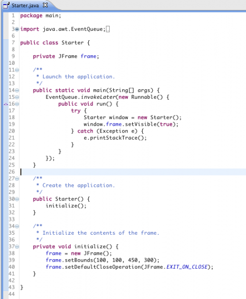created code